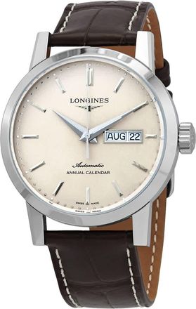 Longines 1832 Annual Calender Automatic Beige Dial Mens Watch L4.827.4.92.2