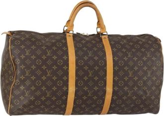Louis Vuitton Pre-owned Weekend Bags, female, Brown, Size: ONE SIZE Pre-owned Vintage Monogram Canvas Travel Duffel Bag