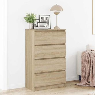 vidaXL Vidaxl - Aparador Madera Contrachapada Color Roble Sonoma 60x35x98,5 Cm
