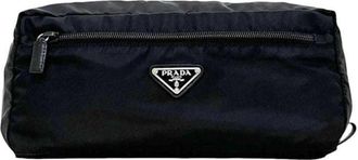 Prada Black Nero Nylon Pouch (Pre-Owned)