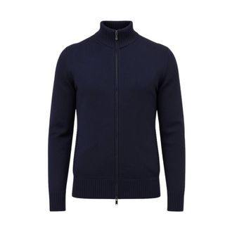 Drumohr Half-zip trui - Heren - Truien - Blauw - Maat: XL Wol