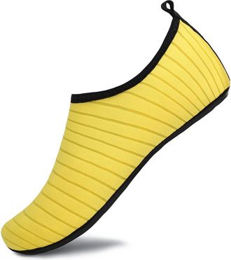 Generic Water Shoes Water Shoes Unisex Quick Dry Beach Sock Barefoot Shoes Men Women Swimming Upstream Sneaker Light Yoga Aqua Shoe Striped Colorful(001-K01-Y