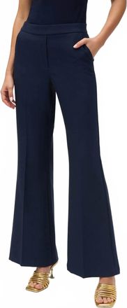 Joseph Ribkoff Lux Twill Flared Pull-On Pant In Midnight Blue (Navy)