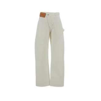 J.W.Anderson Straight Jeans, female, White, Size: W24 Twisted Workwear Jeans