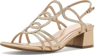 Easy Spirit Yana Womens Dress Sandals Deep Gold Satin : 5.5 M (B)
