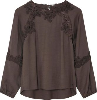 Gustav Blouses - Dames - Blouses - Bruin - L - Overhemden