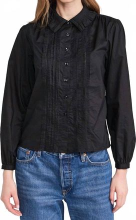 Trovata Alise Long Sleeve Blouse In Black