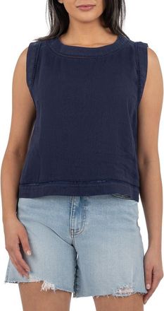 Kut from the Kloth Joanne Sleeveless Top in Ink Blue at Nordstrom, Size X-Small