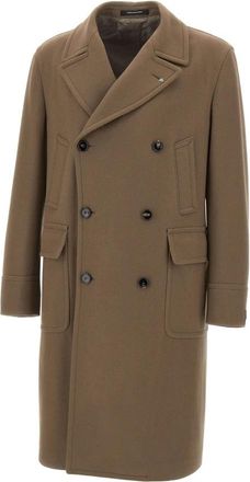 Tagliatore Sherry Coat - Heren - Mantel - Bruin - 2XL - Wol - Jassen