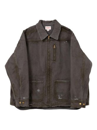 Bows & Arrows distressed pocketed denim jacket - Grey