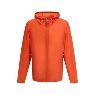 Moncler Jassen, Heren, Oranje, L, Nylon, Waterdichte jas van Gilga Farm