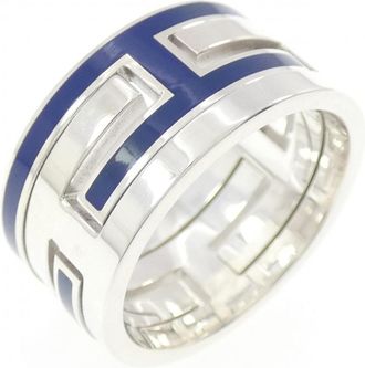Herm&egrave;s Silver Silver 925 Band Ring (Pre-Owned)
