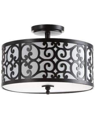 Jonathan Y Designs Jonathan Y Designs Katherine 15In Led Semi-Flush Mount