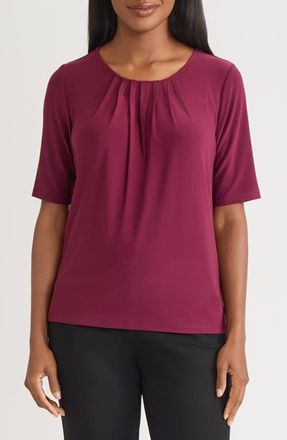 Kasper Box Pleat Top in Shiraz at Nordstrom, Size X-Large