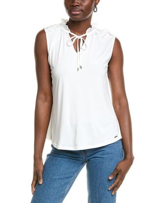 T Tahari Ruffle Blouse