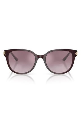 Jimmy Choo London 55mm Gradient Phantos Sunglasses in Opaline Prune /Violet Silver at Nordstrom