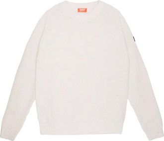 Suns Round-neck Knitwear, male, White, Size: 2XL Off White Knitwear