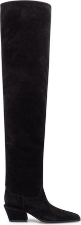 PARIS TEXAS Black Over-the-knee Boots