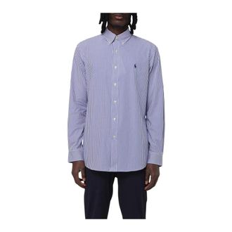 Polo Ralph Lauren Gestreept overhemd met lange mouwen - Heren - Casual Overhemden - Blauw - XL - Katoen - Overhemden