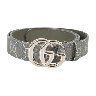 Gucci Belts, female, Green, 85 CM, GG Marmont Thin Belt