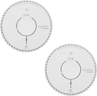 Angeleye Angeleye Detector De Humo Blanco Pack De 2