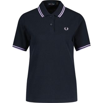 Fred Perry G3600 Retro Polo Shirt Met Dubbele Bies In Marineblauw