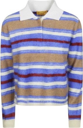 Guest In Residence Grizzly Cropped Rugby - Dames - Polos - Veelkleurig - XS - Kasjmier - Tops