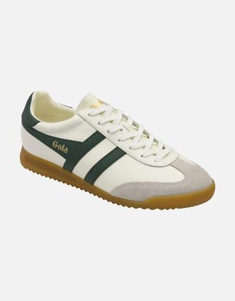 Gola Mens Torpedo Leather Mens Trainers - Off White Evergreen - Size: 10