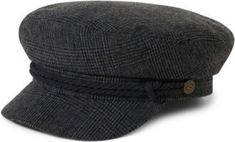 Brixton Fiddler Fisherman Cap in Grey Shadow Plaid at Nordstrom, Size X-Small