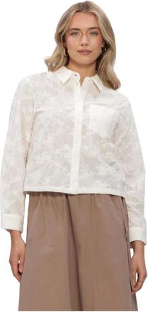 Moss Copenhagen Dames, Blouses & Shirts, Wit, Maat: XL Katoen