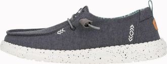 Hey Dude Womens Wendy Chambray Shoes In Black