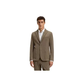 HUGO BOSS Jassen, Heren, Bruin, M, Slim-fit Performance-Stretch Jacket