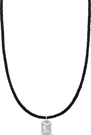 SHYMI Cord Necklace with Fancy Shape Pendant -.925 Sterling Silver, 14k Gold-Plated - Rhodium Plated, Cubic Zirconia, Adjustable Chain