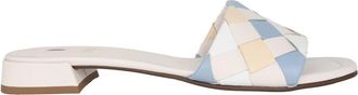 H&ouml;gl Witte Mix Dames Sandaal - Dames - Sandalen - Veelkleurig - 41 EU - Leer - Schoenen