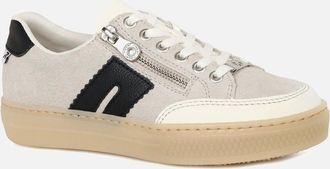 Rieker Womens Glory Womens Trainers - Off Wht Quartz Bl - Size: 3.5
