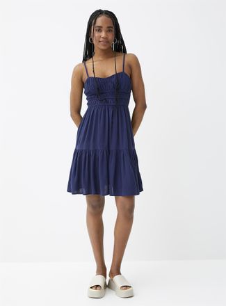 Twik Womens Ruching and ruffles dress