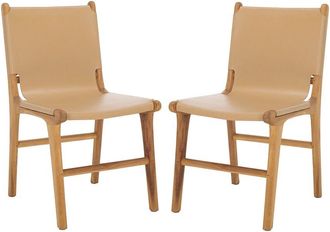 Safavieh Couture Cassaphina Leather Dining Chair