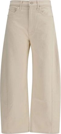 Mother The Half Pipe Ankle Jeans - Dames - Loose Fit Jeans - Beige - W28 - Katoen - Jeans