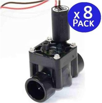 Hunter Pack 8 Electrovalvulas De Riego 1 9v Latch Pgv-100 Hunter Rosca Hembra Para Programadores A Bater&iacute;a