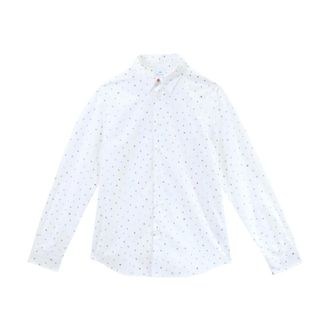Paul Smith Casual Shirts, male, White, Size: 2XL Camicia Lettere
