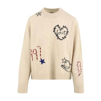 Zadig&Voltaire Cashmere Knitwear, female, Beige, Size: S Markuz Cashmere Sweater