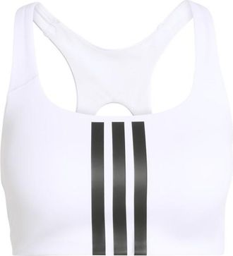 adidas Optime 3-Stripes MS Bra Sport-BH f&uuml;r Damen | wei&szlig;