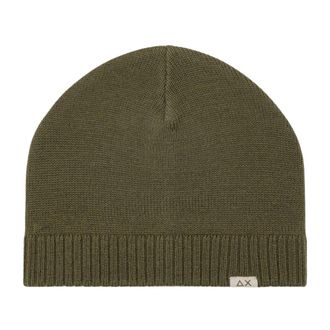 Sun 68 Berretto Beanie Senza Risvolto - - Accessories - Uomo - Verde - ONE SIZE