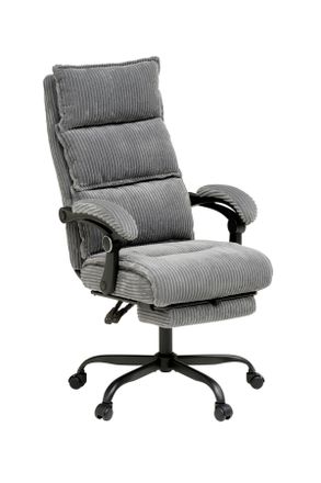 MID.YOU Mid.you Drehstuhl, Grau, Holz, Metall, Kunststoff, Textil, Pappel, Sperrholz, Drehkreuz, 65x116x124 cm, Sitzfl&auml;che 360&deg; drehbar, B&uuml;rom&ouml;bel, B&uuml;rost&uuml;hle