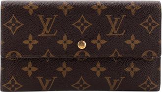 Louis Vuitton Brown Monogram Canvas Porte Tresor International Wallet (Authentic Pre-Loved)
