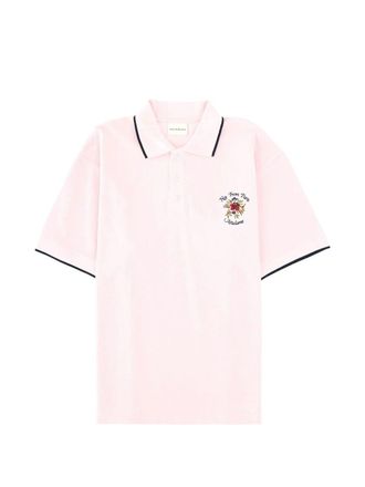 Dr&ocirc;le de Monsieur Polo Piqu&eacute; Slogan Rose