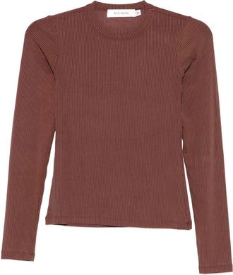 Aya Muse Long Sleeve Ribbed Top