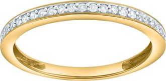 LuvMyJewelry Veyora 14K Diamond Band - 0.10 ct