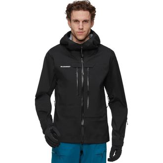 Mammut Haldigrat Light Hs Hooded Jacket - Mens in Black at Nordstrom, Size Xx-Large