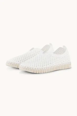 Ilse Jacobsen Womens Slip On Sneaker In White